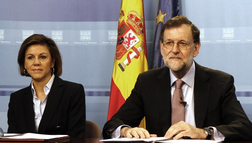 Mariano Rajoy con Dolores de Cospedal