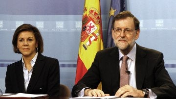 Mariano Rajoy con Dolores de Cospedal