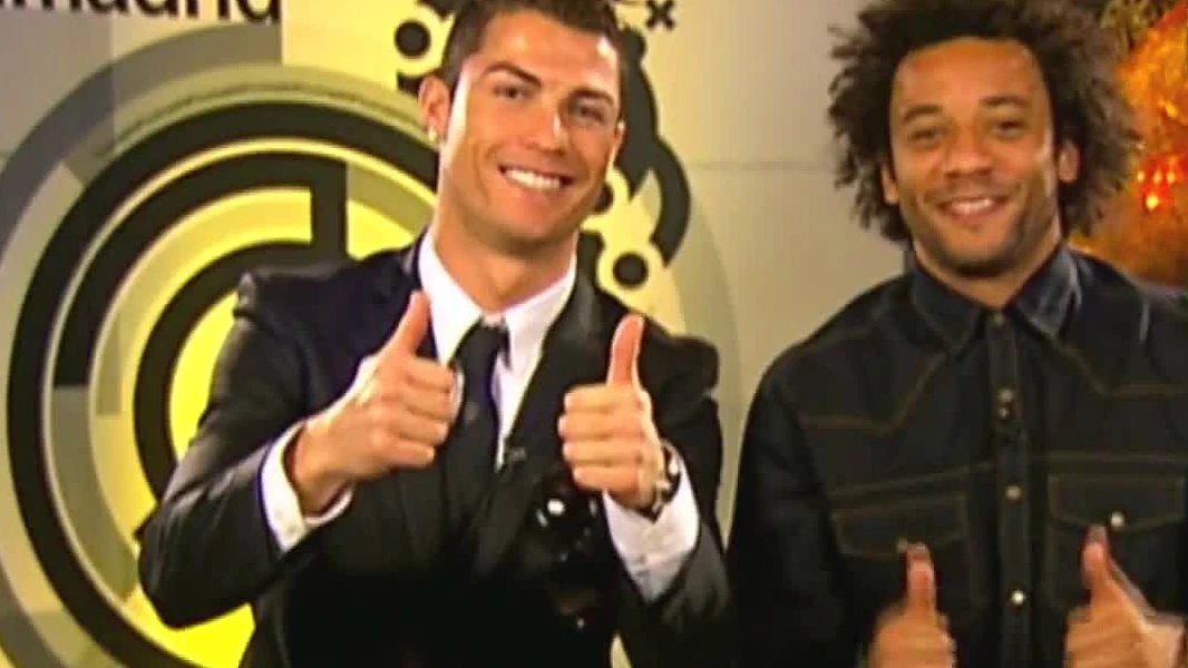 Cristiano y Marcelo, animadores del mensaje navideño del Real Madrid