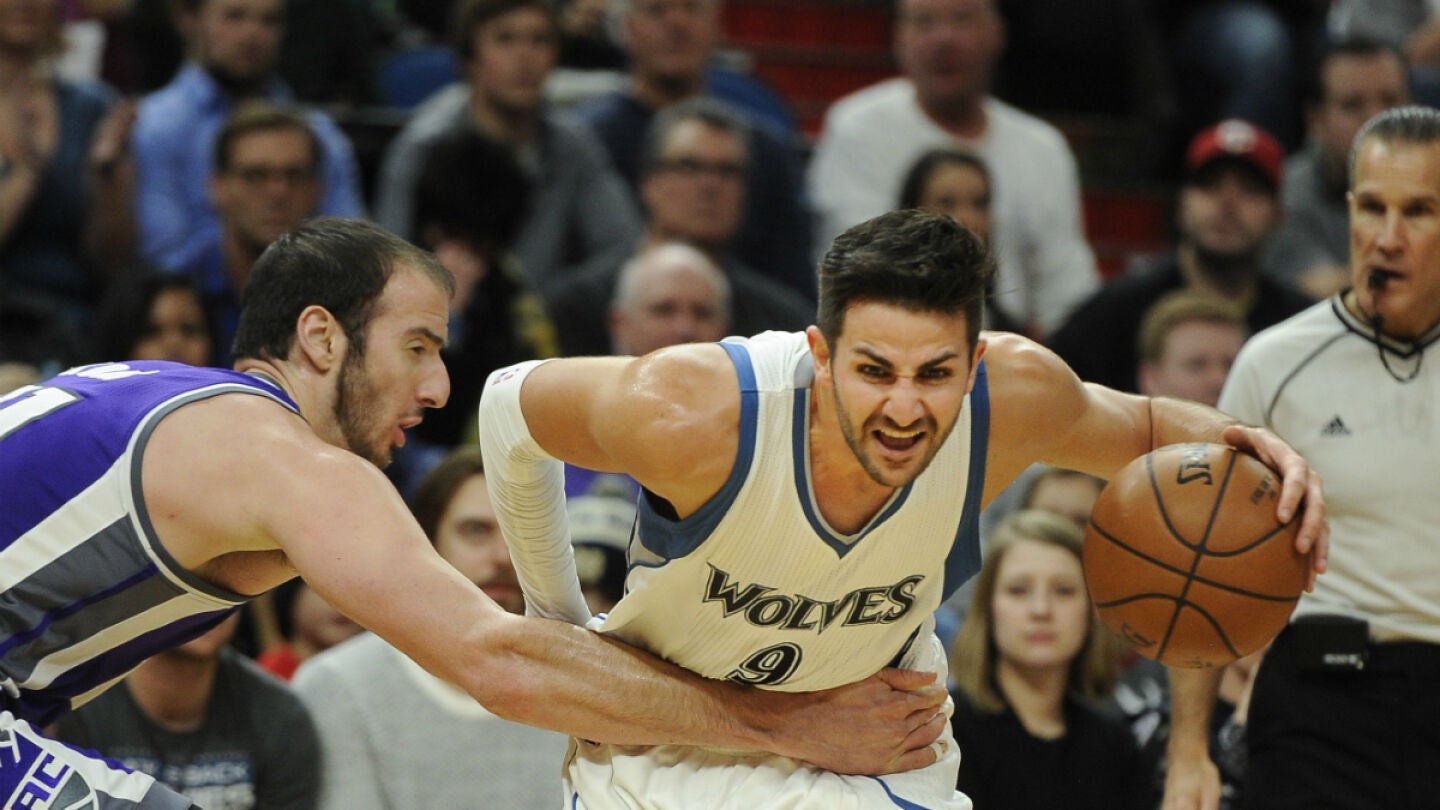 Ricky Rubio, ante Koufos