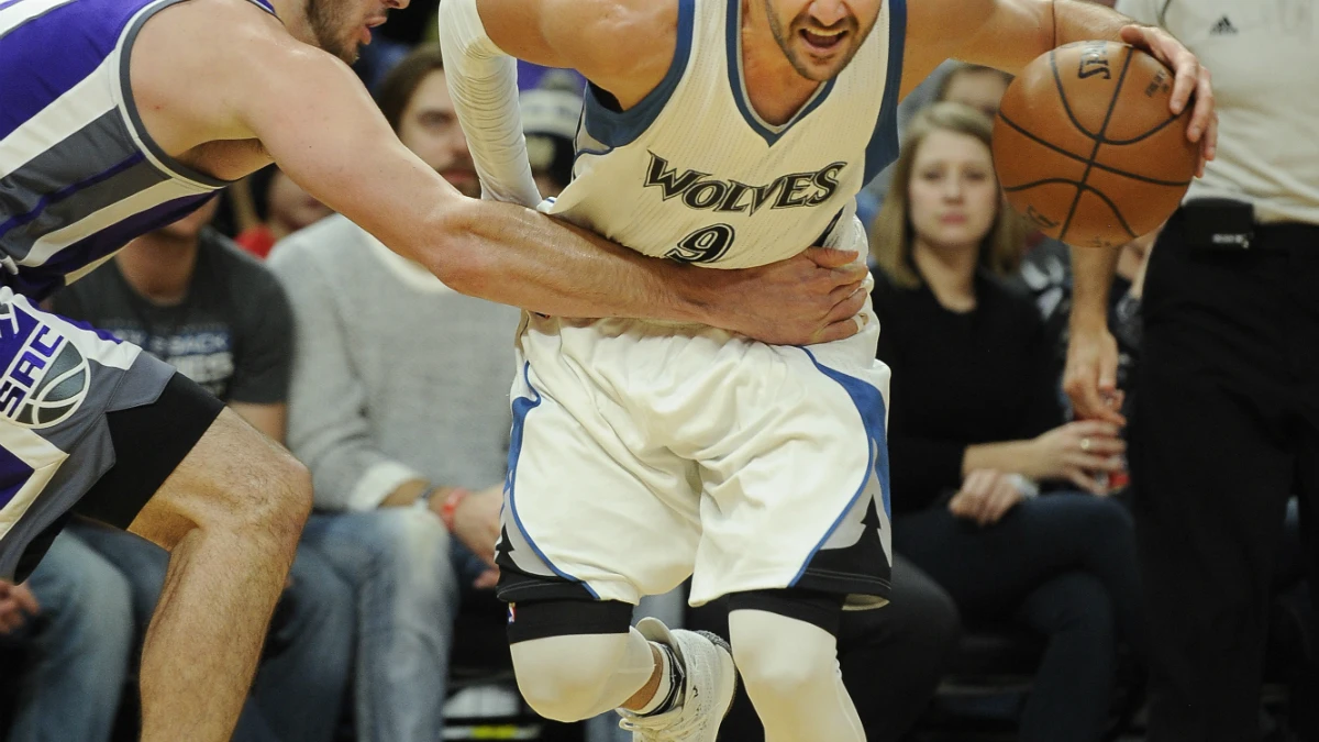 Ricky Rubio, ante Koufos