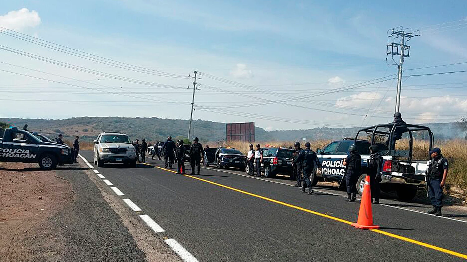 La Policía de Michoacán acordona la zona donde fueron halladas las cabezas