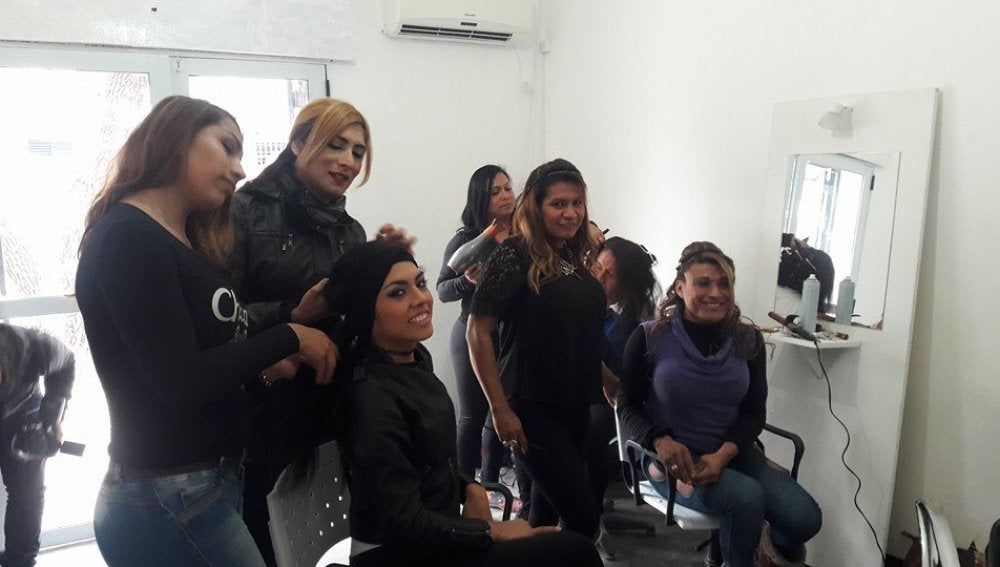 La peluquería cooperativa Las Charapas, gestionada por trans y travestis