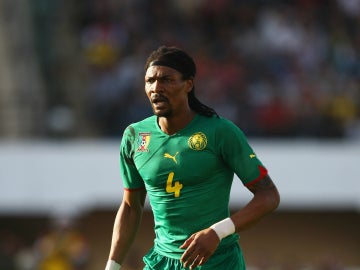 Rigobert Song, en un partido con Camerún Rigobert Song, en un partido con Camerún