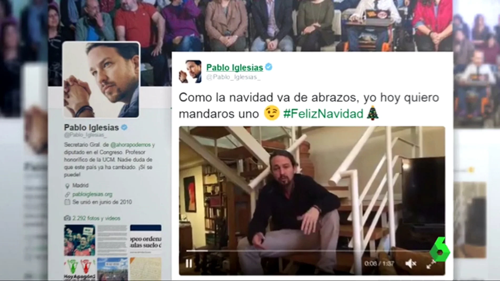 Frame 97.034088 de: El espíritu navideño no da tregua en las filas de Podemos: 'pablistas' y 'errejonistas' batallan en redes sociales