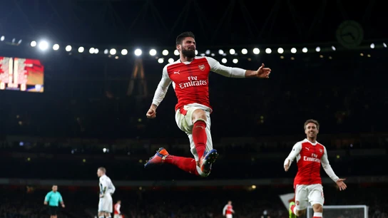Giroud celebra su gol ante el West Bromwich Albion Giroud celebra su gol ante el West Bromwich Albion