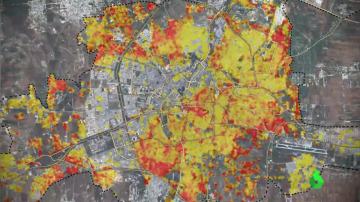 Mapa de las zonas destruidas en Alepo