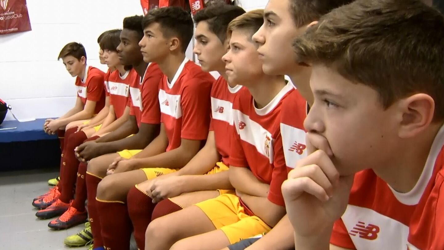 Discurso en el vestuario del Sevilla en LaLiga Promises