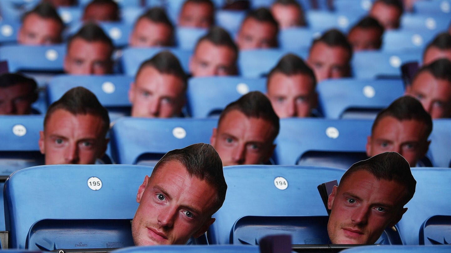 30.000 Vardys llenan el estadio del Leicester en protesta de la sanci&oacute;n a su delantero