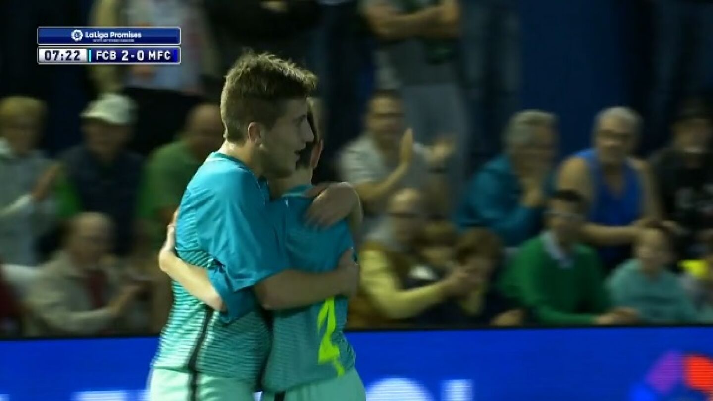 Xavier Planas celebra su gol ante el Middlesbrough
