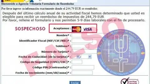 Conocido phishing de la renta Conocido phishing de la renta