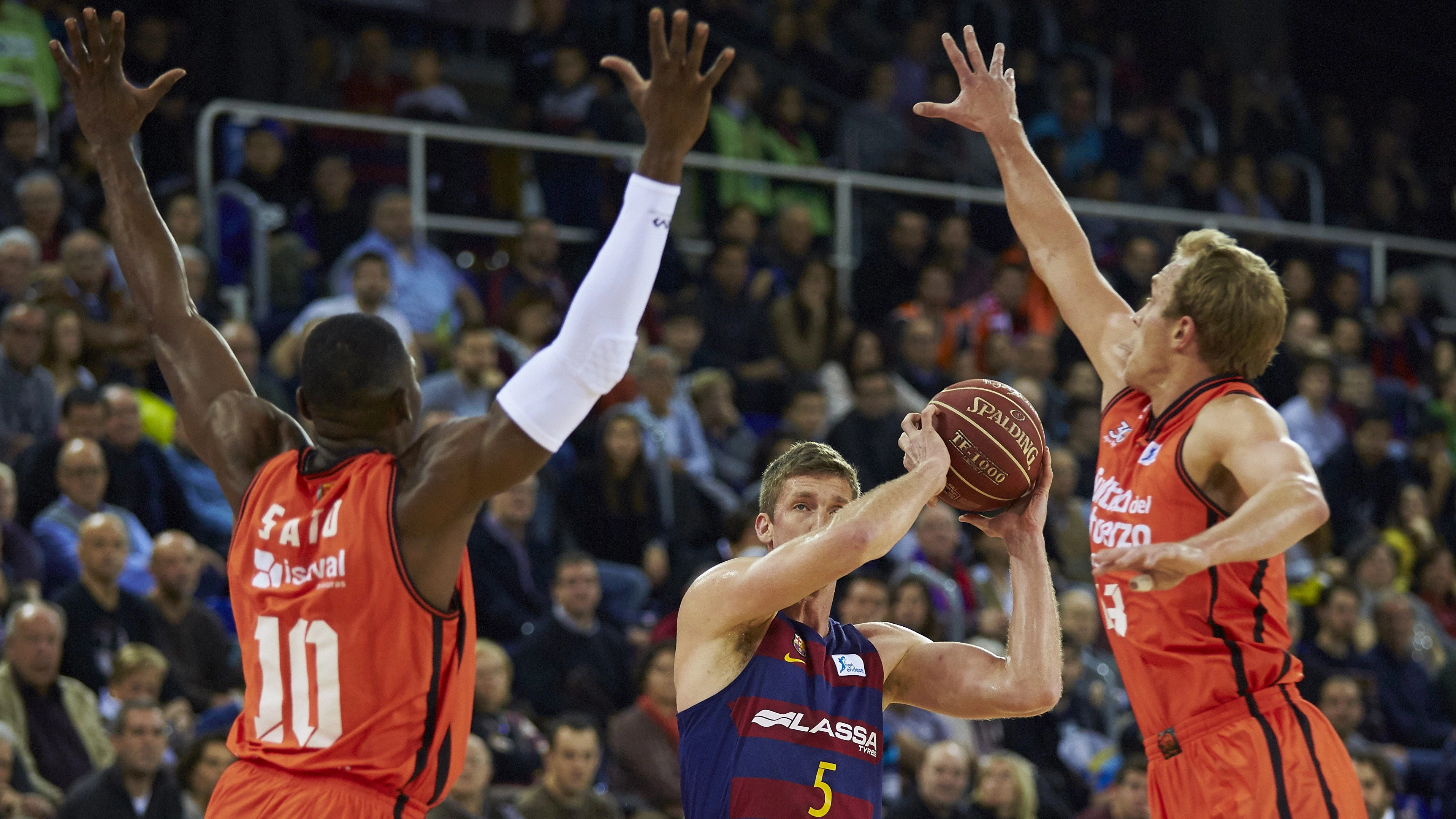 Rice, se exhibe en el Palau Blaugrana ante el Valencia Basket 