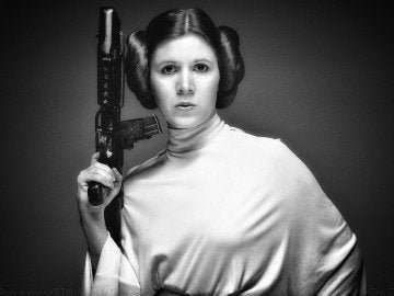 La princesa Leia es un símbolo de Star Wars. La princesa Leia es un símbolo de Star Wars.