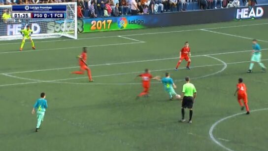 Aleix Garrido la clava en escuadra ante el PSG