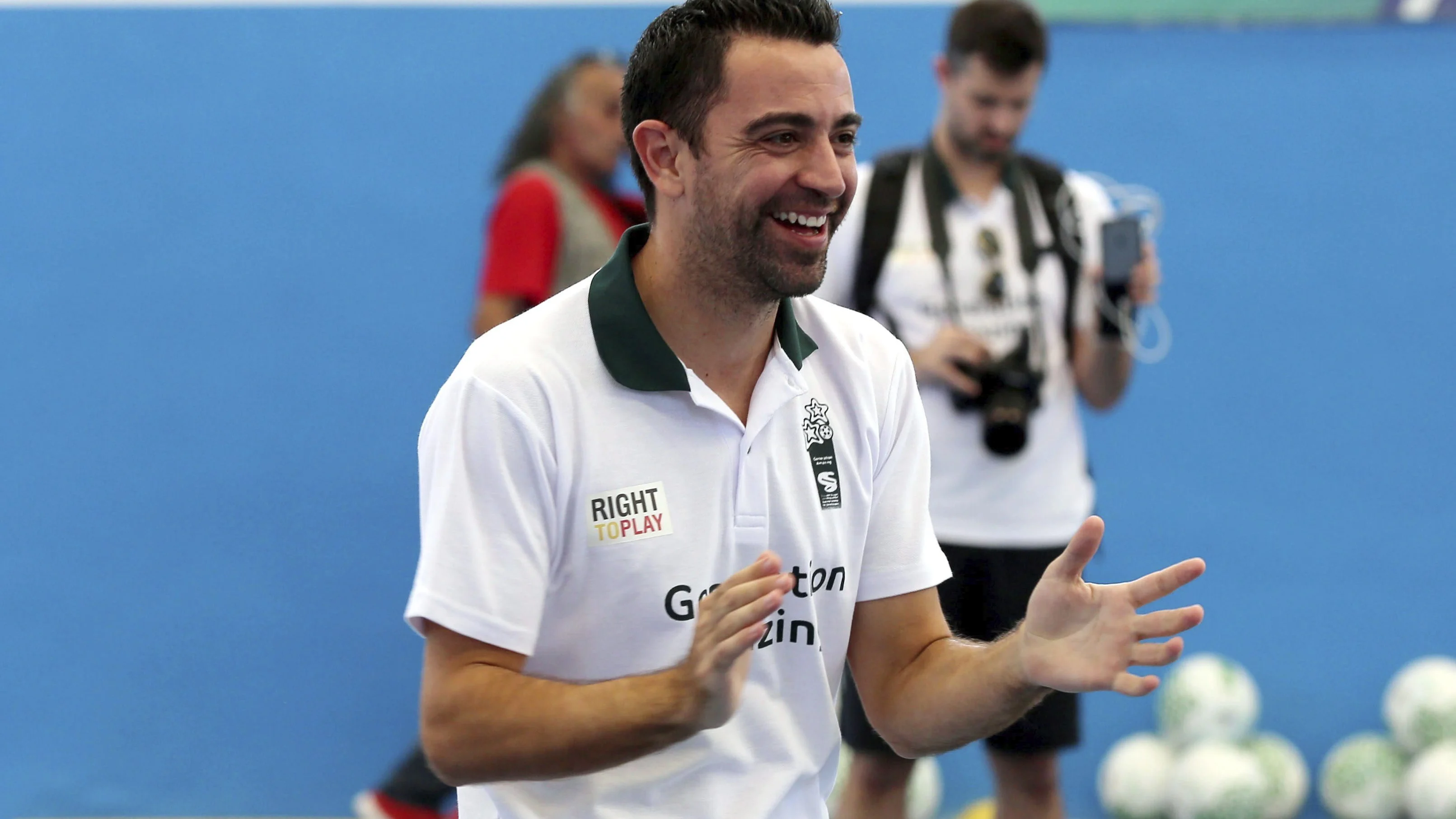 Xavi Hernández, durante un acto Xavi Hernández, durante un acto
