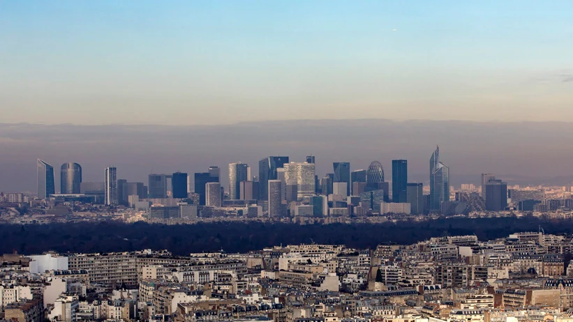 Capa de contaminación en París