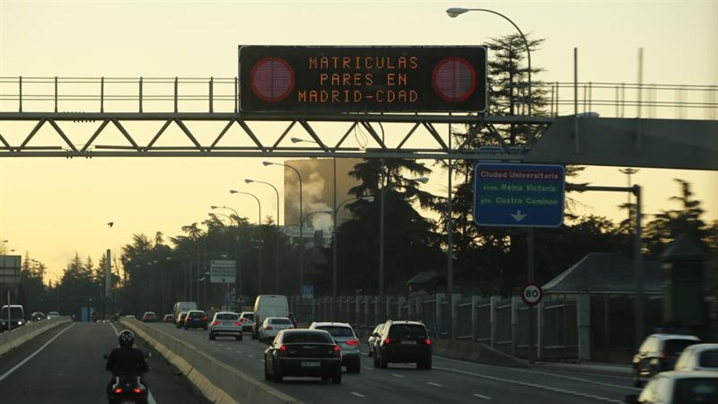 Restricciones de tr&aacute;fico en Madrid