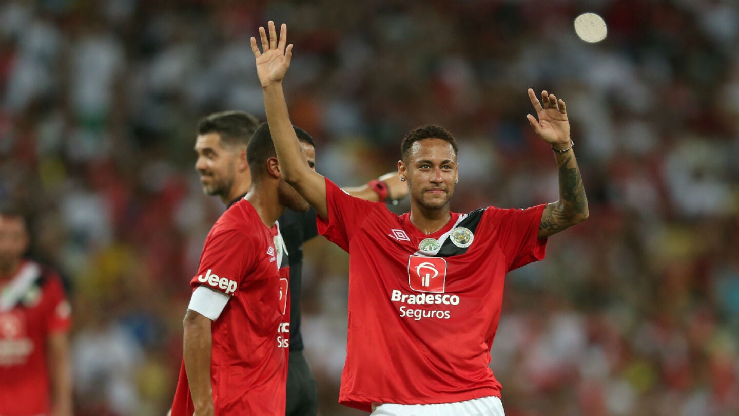 Neymar, en un amistoso
