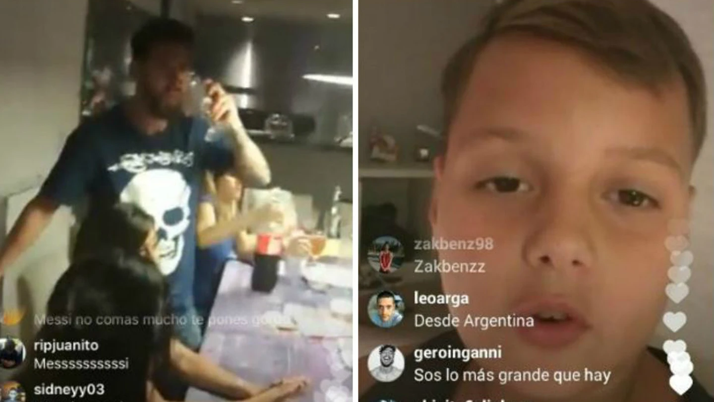 Messi, en Instagram Messi, en Instagram
