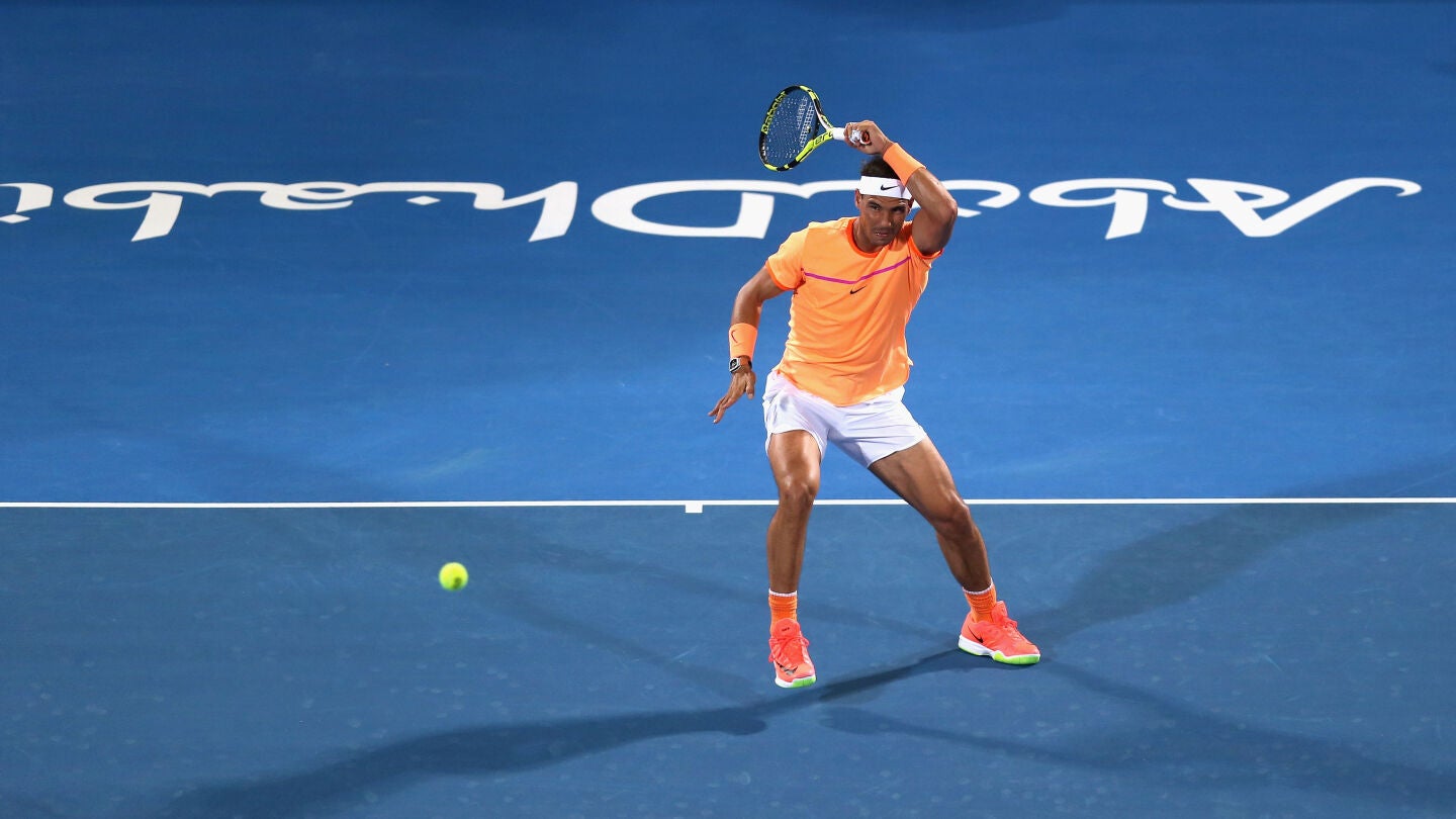 Rafa Nadal, durante el partido contra Raonic
