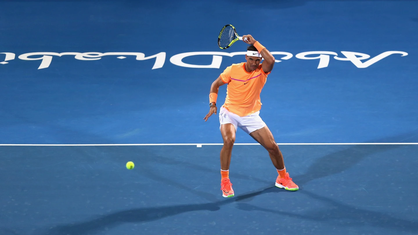 Rafa Nadal, durante el partido contra Raonic Rafa Nadal, durante el partido contra Raonic