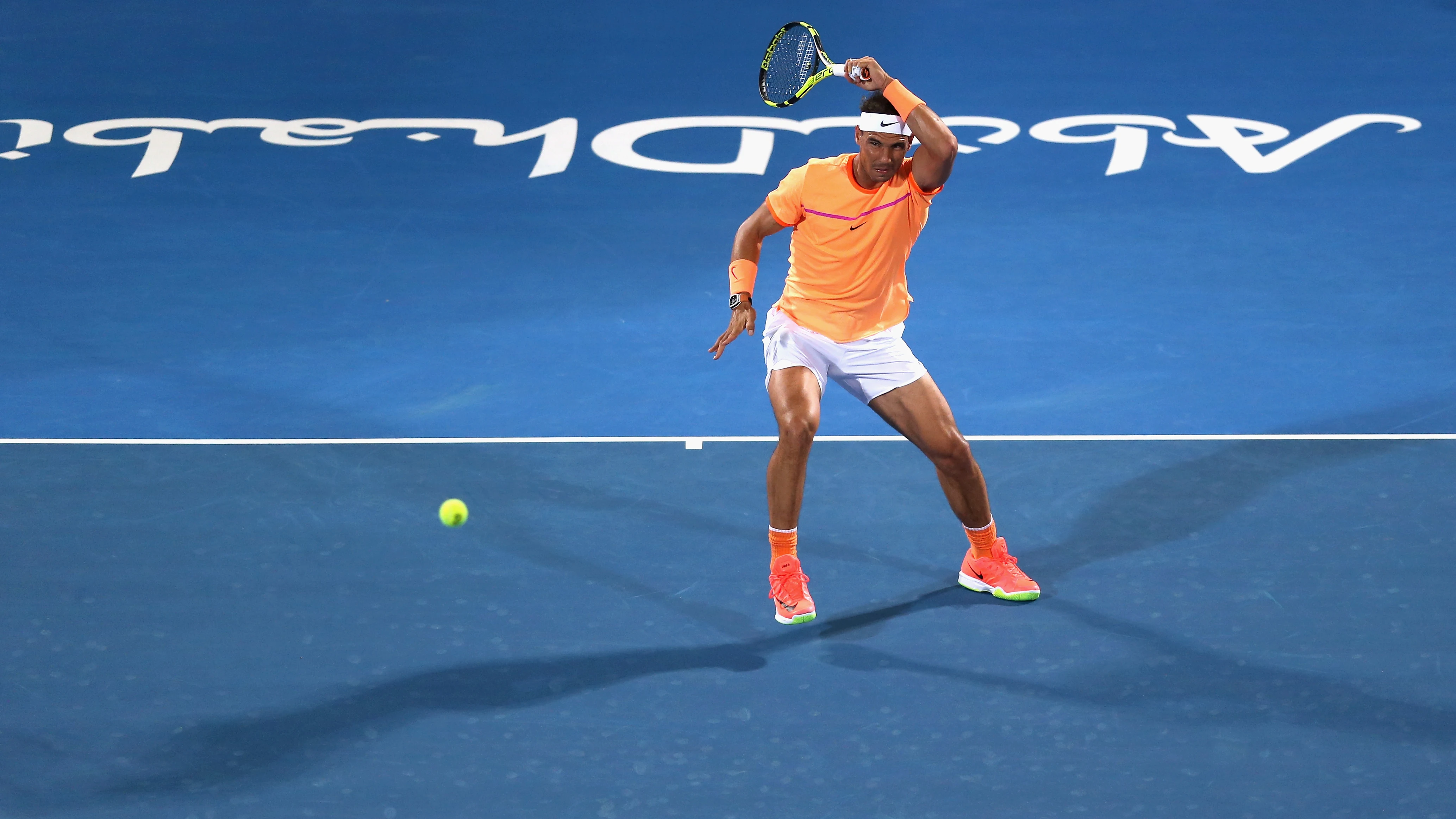 Rafa Nadal, durante el partido contra Raonic Rafa Nadal, durante el partido contra Raonic