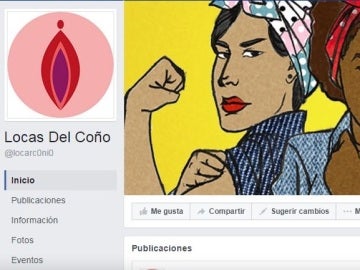 Inicio de la página de Facebook feminista Locas del Coño Inicio de la página de Facebook feminista Locas del Coño