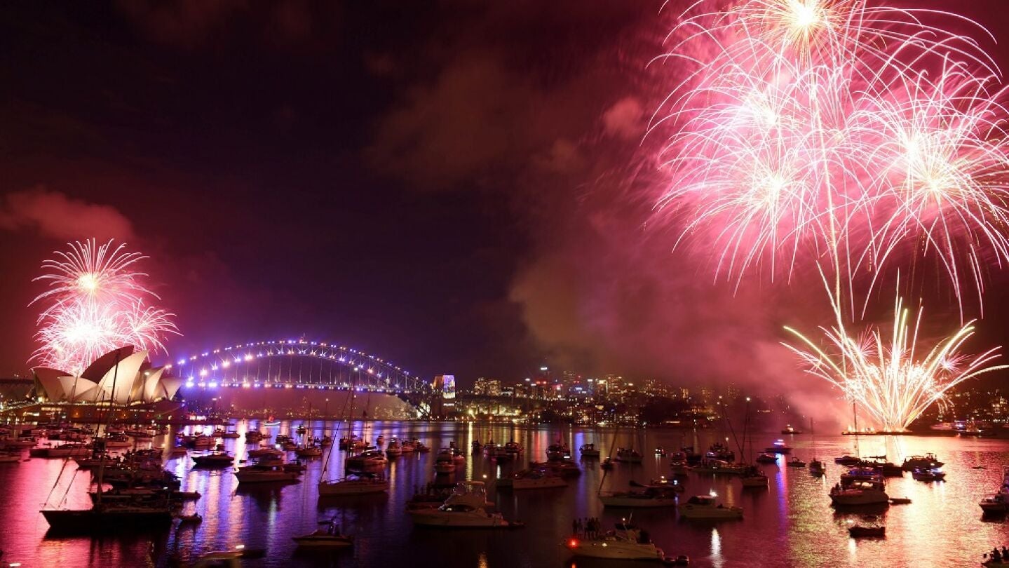 Australia celebra la llegada del nuevo a&ntilde;o