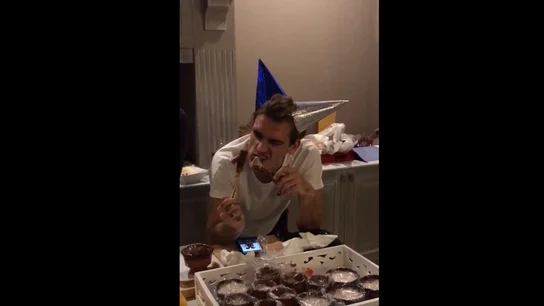 Griezmann, durante el Mannequin Challenge Griezmann, durante el Mannequin Challenge