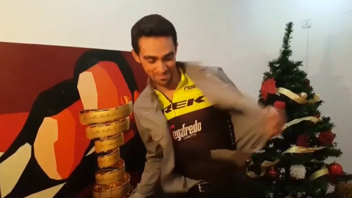 Alberto Contador, con el maillot del Trek Alberto Contador, con el maillot del Trek