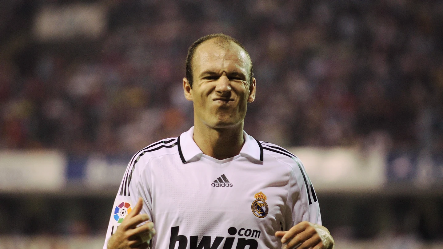 Arjen Robben, durante su etapa en el Real Madrid Arjen Robben, durante su etapa en el Real Madrid