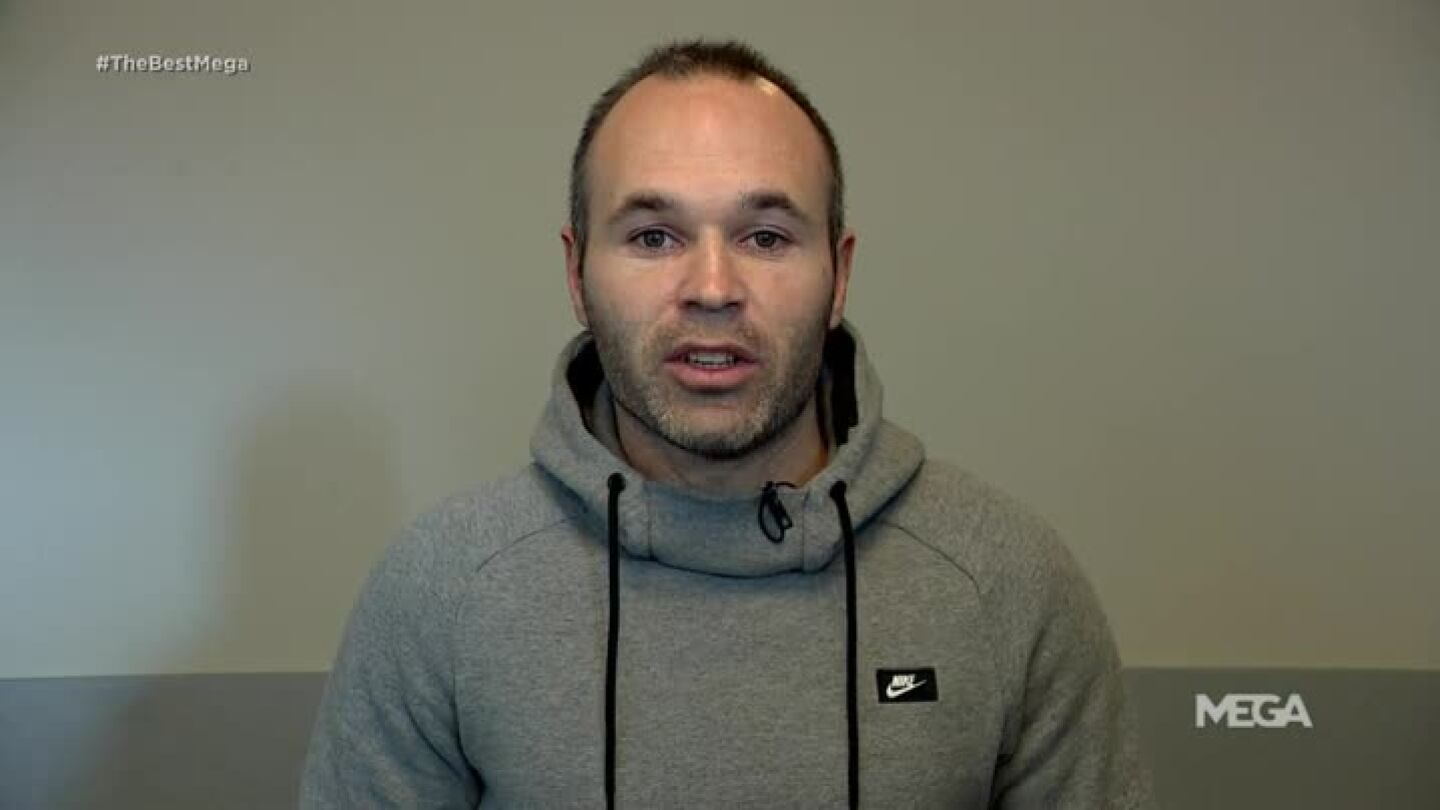 Iniesta, en el v&iacute;deo del FC Barcelona