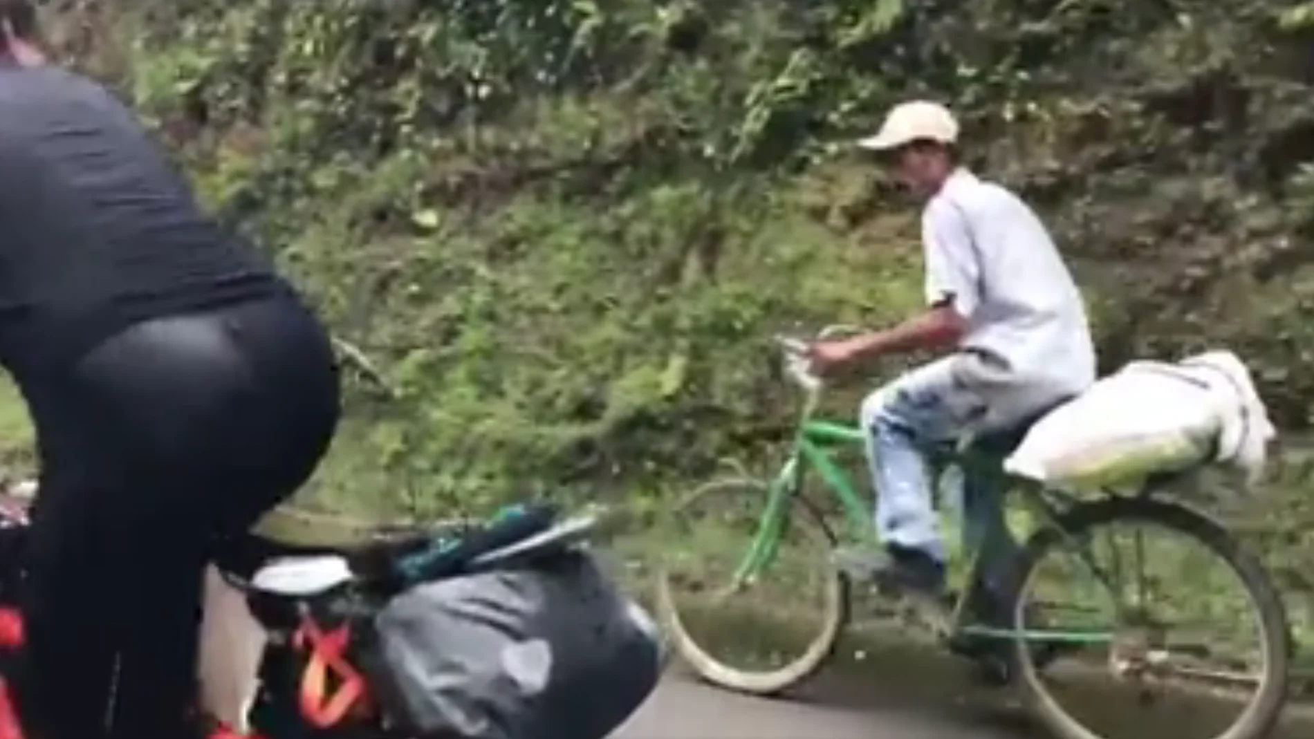 Colombiano en bici