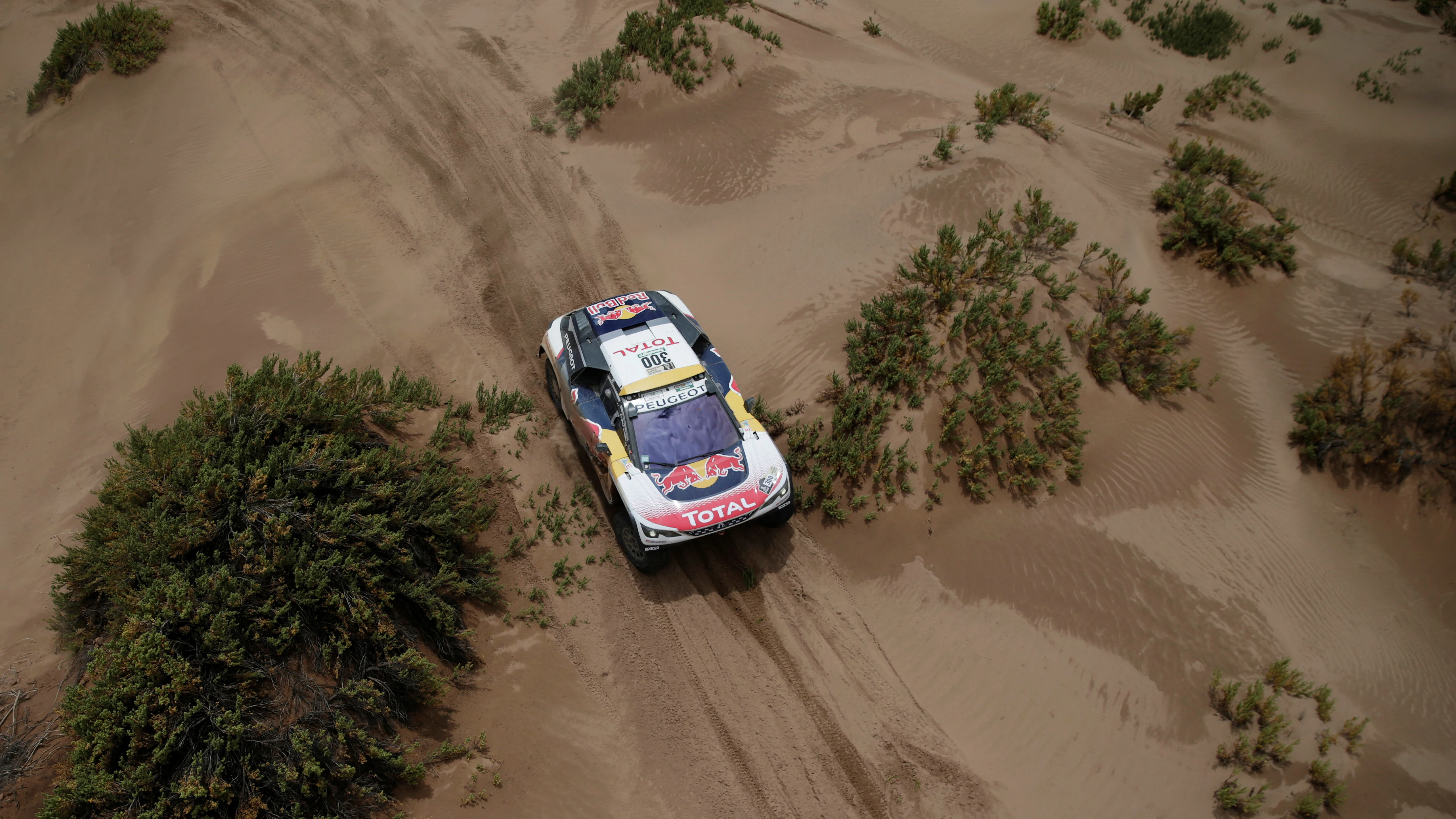 Peterhansel durante la etapa del Dakar