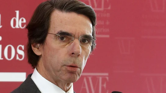 José María Aznar en un acto en Valencia José María Aznar en un acto en Valencia