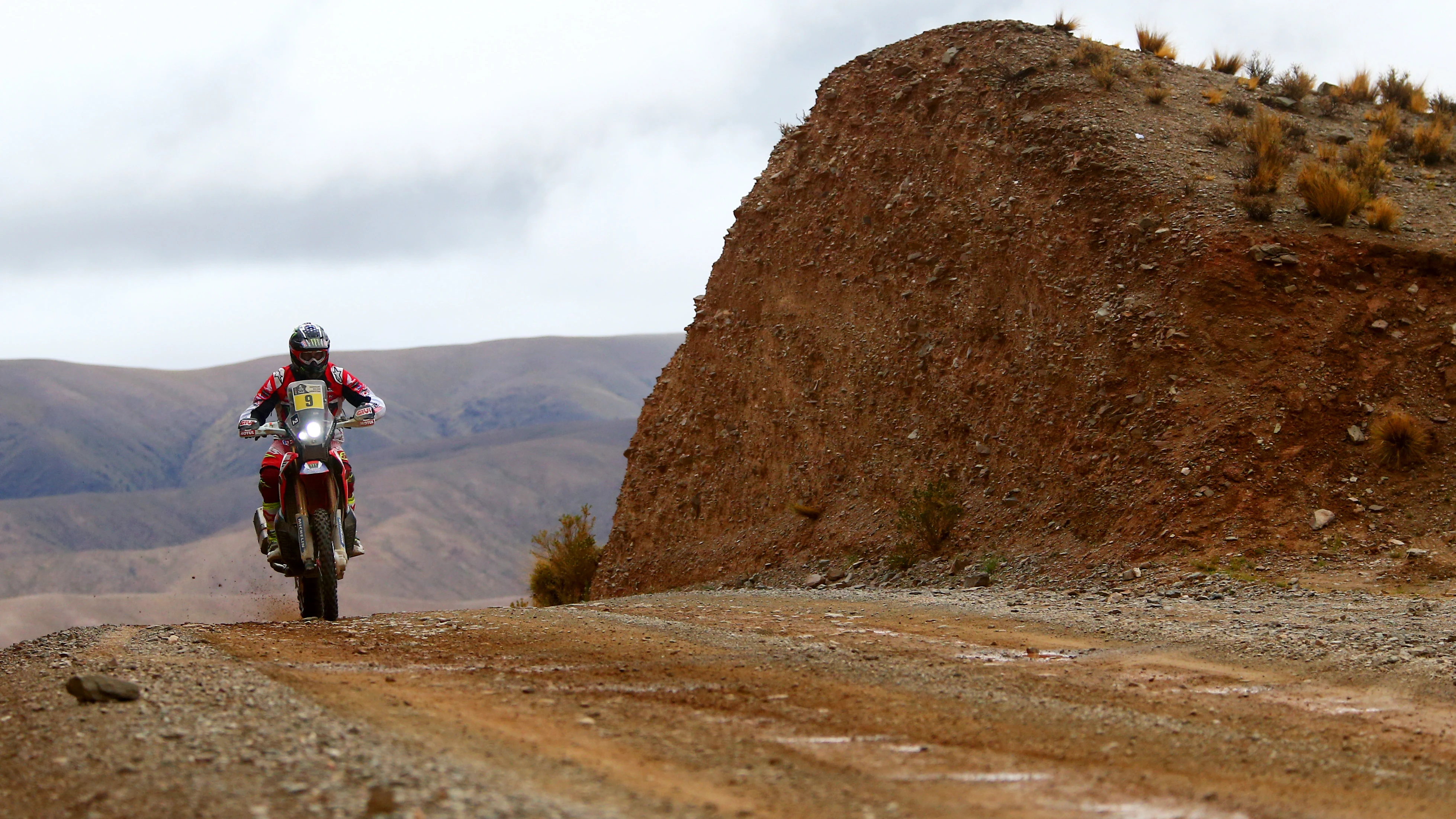 Ricky Brabec, en una etapa del Dakar