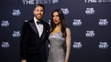 Sergio Ramos con Pilar Rubio en los premios 'The Best'