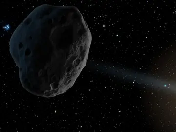 Recreación de un asteroide Recreación de un asteroide