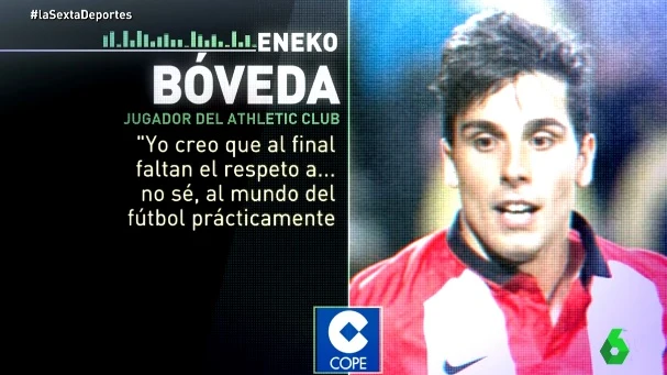 Recado de Eneko Bóveda a Gerard Piqué Recado de Eneko Bóveda a Gerard Piqué
