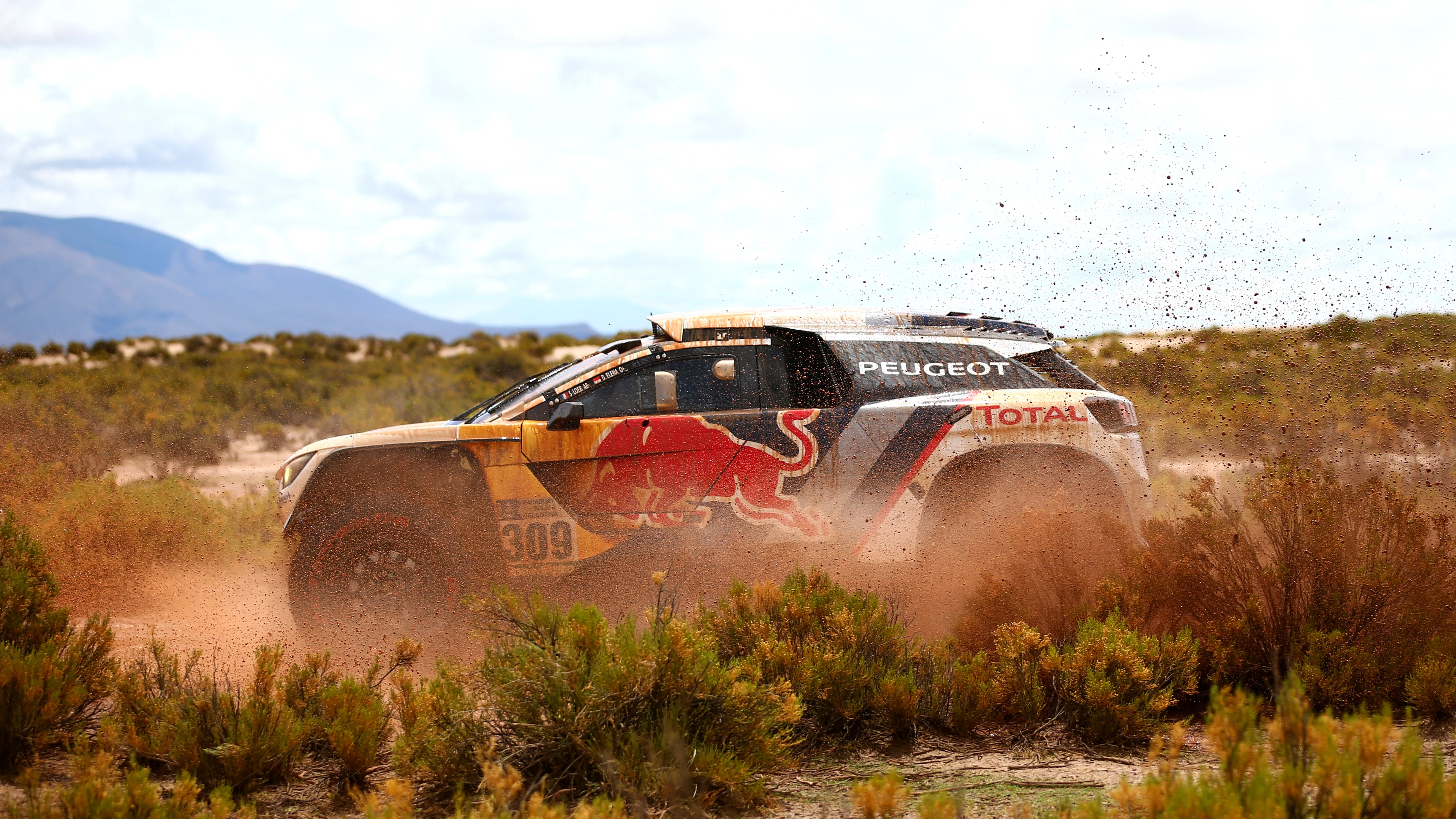 Sebastien Loeb durante una etapa del Rally Dakar 