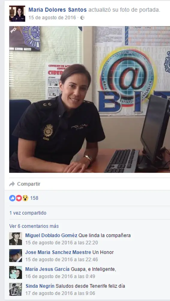 Perfil falso de Facebook www.facebook.com/vazquezmariadolore, vulnerando mis derechos de imagen y poniendo en riesgo mi seguridad personal.