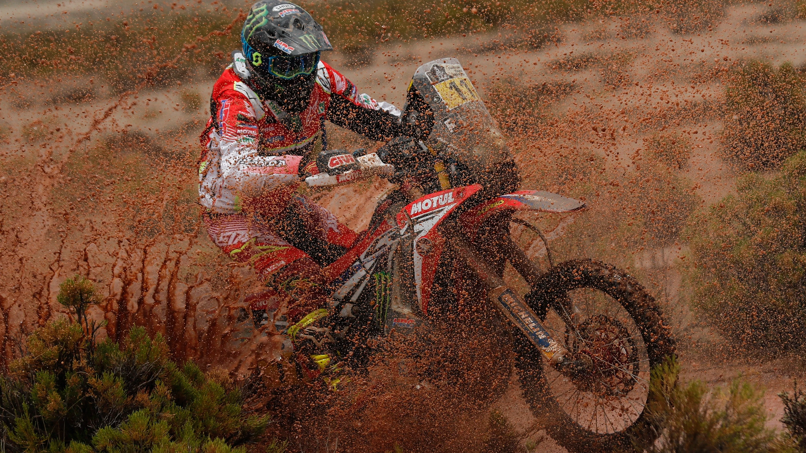 Joan Barreda, durante una etapa del Dakar 2017