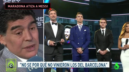 Maradona tras la gala 'The Best' Maradona tras la gala 'The Best'