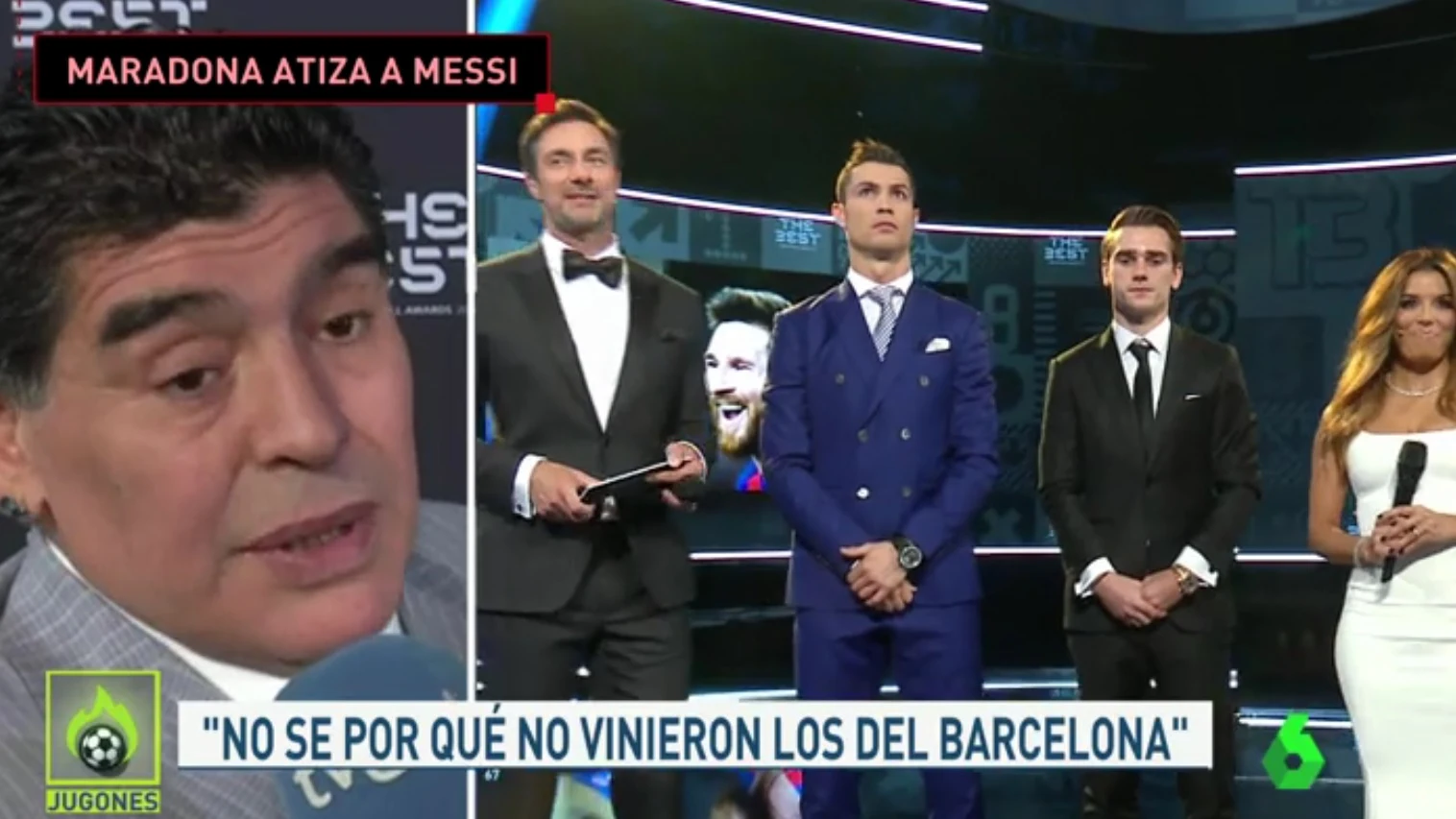 Maradona tras la gala 'The Best' 