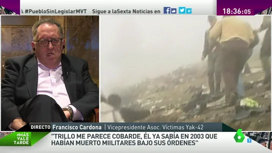 Frame 157.449272 de: Francisco Cardona: "Se reconoce tras 14 años que no estamos tan locos como decía Federico Trillo" Frame 157.449272 de: Francisco Cardona: "Se reconoce tras 14 años que no estamos tan locos como decía Federico Trillo"