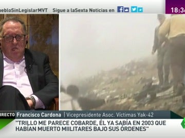 Frame 157.449272 de: Francisco Cardona: "Se reconoce tras 14 años que no estamos tan locos como decía Federico Trillo" Frame 157.449272 de: Francisco Cardona: "Se reconoce tras 14 años que no estamos tan locos como decía Federico Trillo"