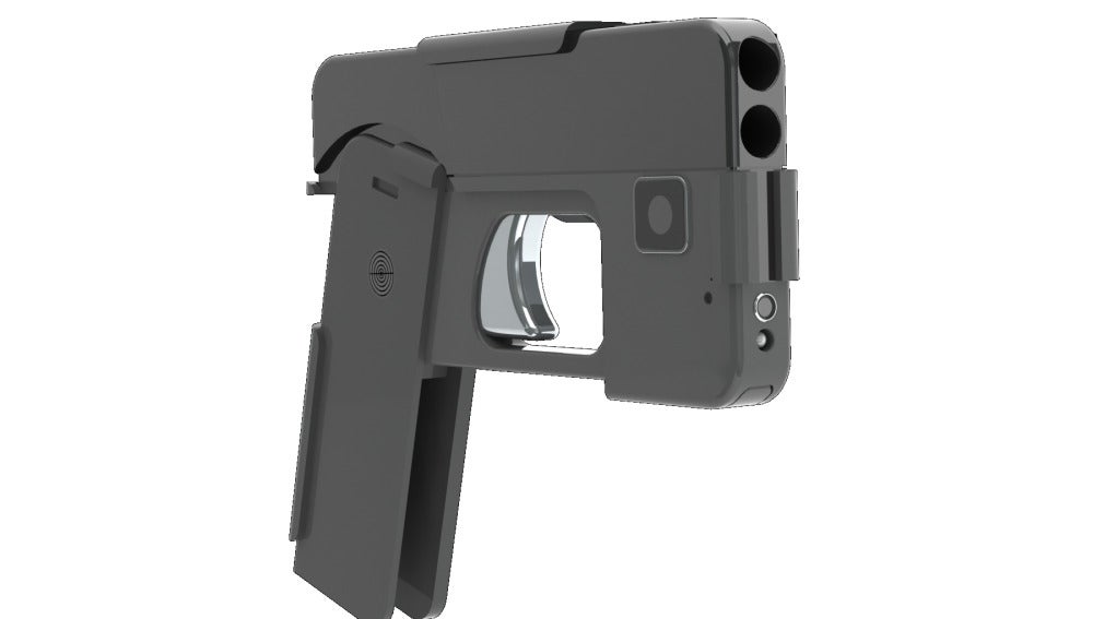 Pistola con forma de iPhone