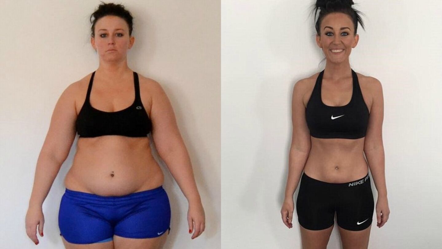Katrina Buening, antes y despu&eacute;s de perder peso