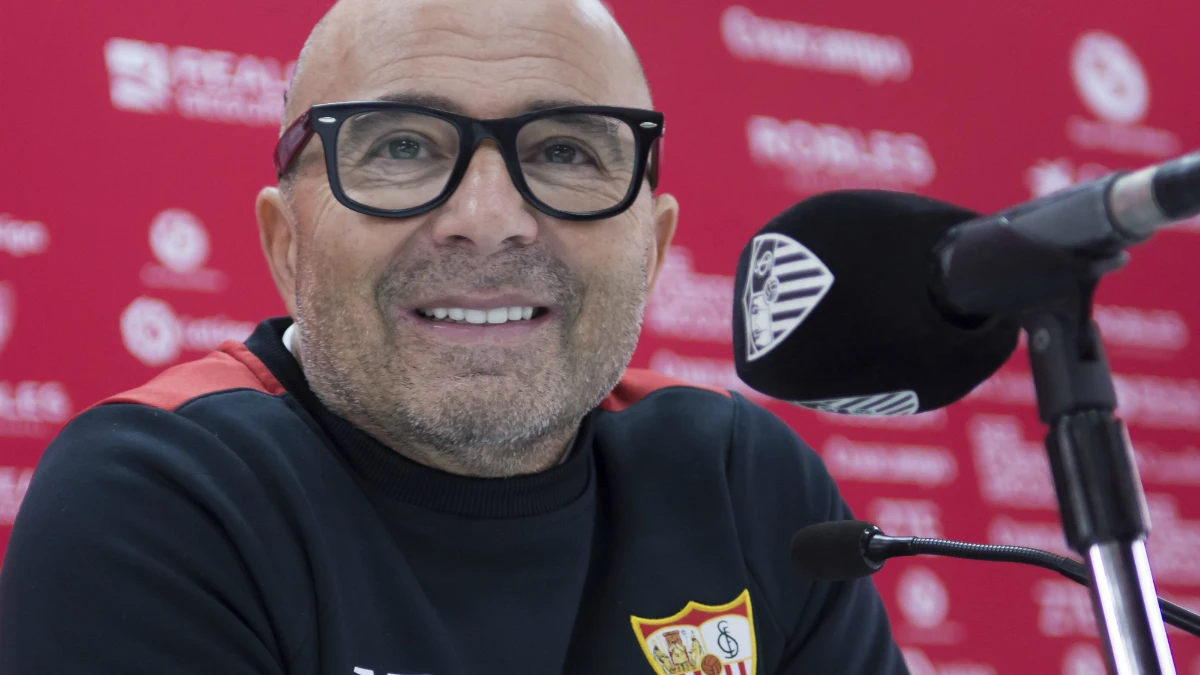 Jorge Sampaoli, en rueda de prensa