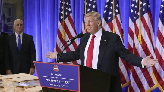 Donald Trump ante los medios Donald Trump ante los medios